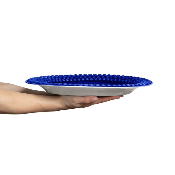 Bubbles oval saucer 35 cm, Blue Mateus