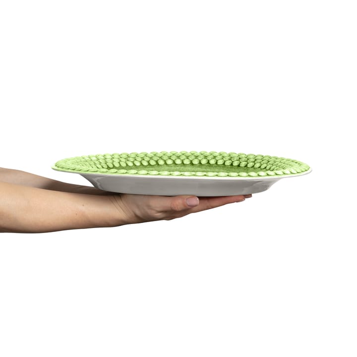 Bubbles oval saucer 35 cm, Green Mateus