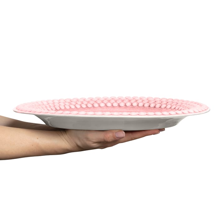 Bubbles oval saucer 35 cm, light pink Mateus