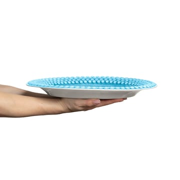 Bubbles oval saucer 35 cm - Turquoise - Mateus