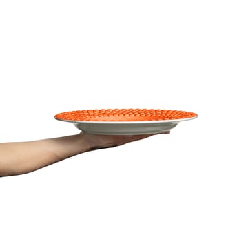 Bubbles plate 28 cm - Orange - Mateus