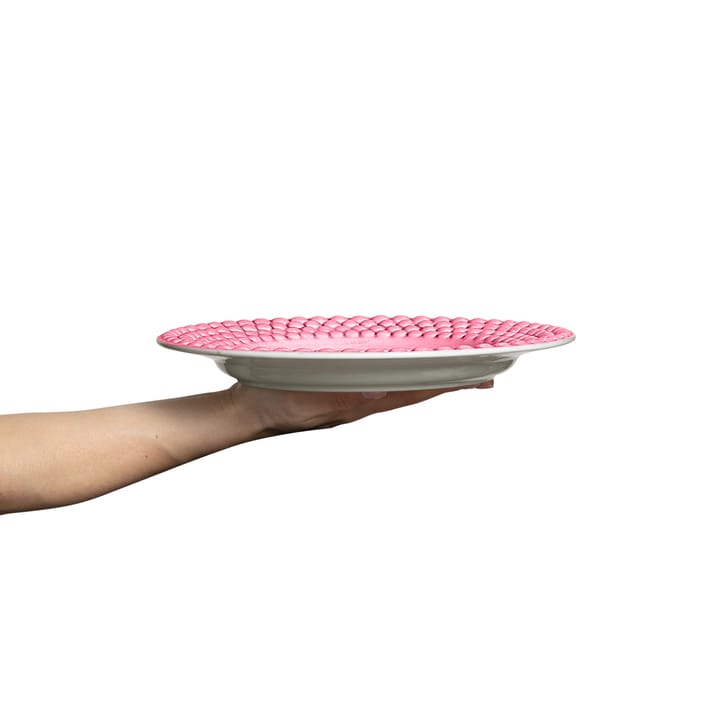 Bubbles plate 28 cm, Pink Mateus