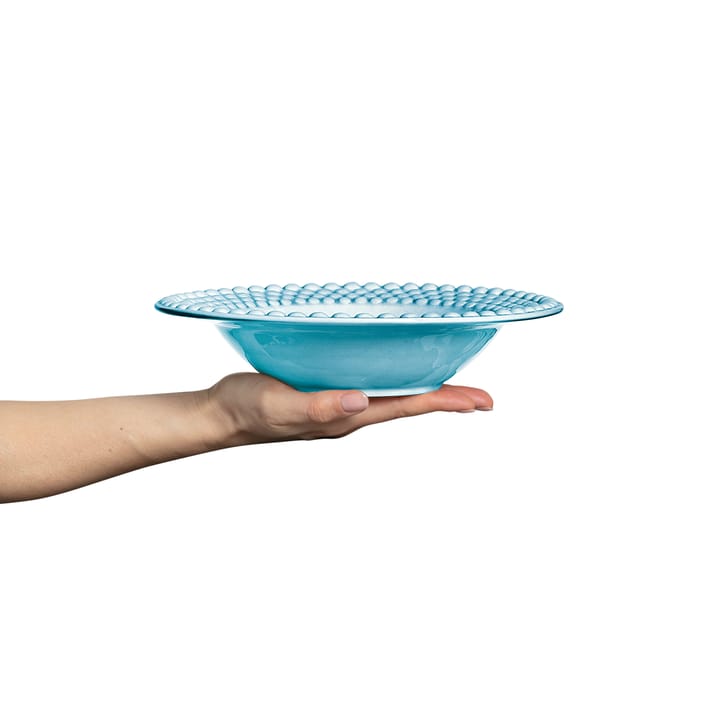 Bubbles soup plate 25 cm, Turquoise Mateus