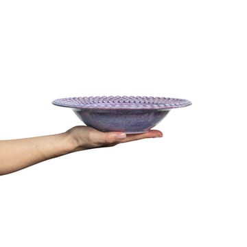 Bubbles soup plate 25 cm - Violet - Mateus