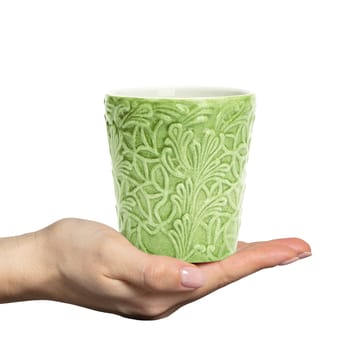 Lace mug 30 cl - Green - Mateus