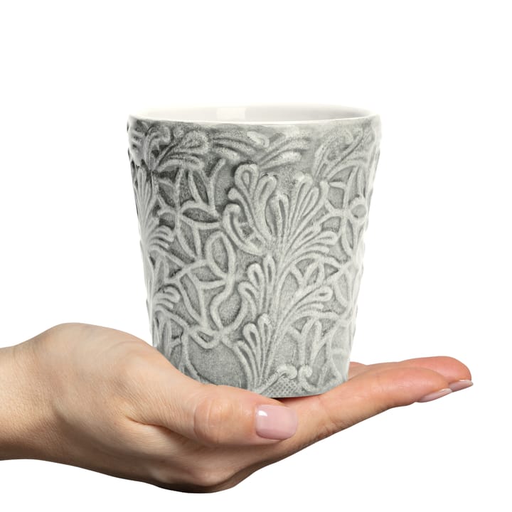 Lace mug 30 cl, Grey Mateus