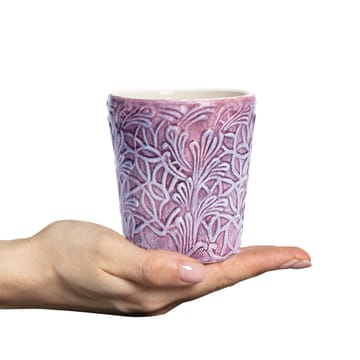 Lace mug 30 cl - Violet - Mateus