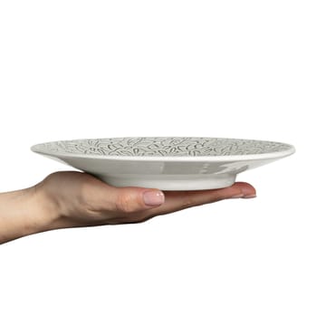 Lace plate 20 cm - Grey - Mateus