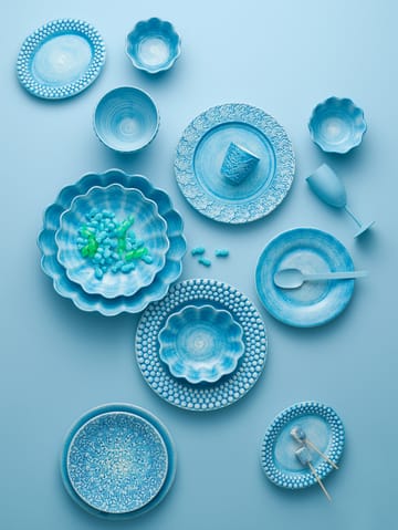 Lace plate 20 cm - Turquoise - Mateus