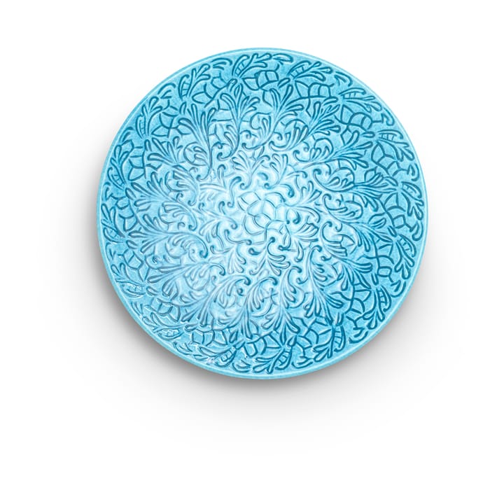 Lace plate 20 cm, Turquoise Mateus