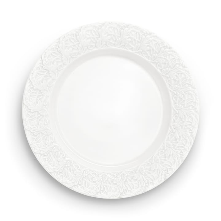 Lace plate 25 cm, White Mateus