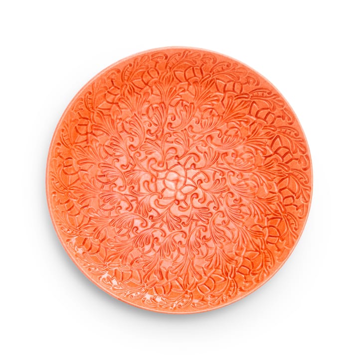 Lace saucer 34 cm, Orange Mateus