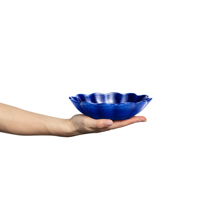 Oyster bowl 16x18 cm, Blue Mateus