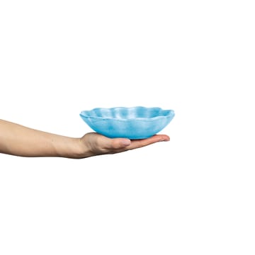 Oyster bowl 16x18 cm - Turquoise - Mateus