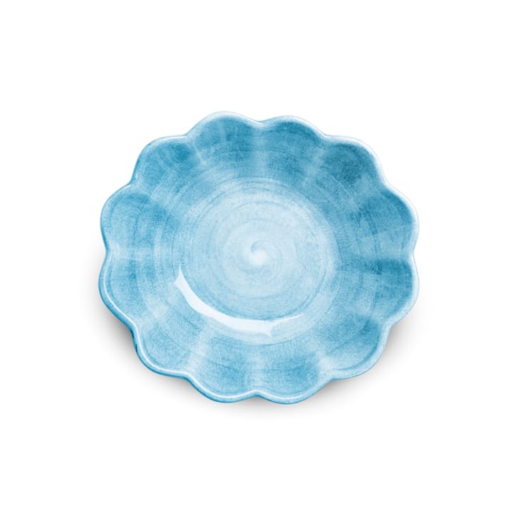 Oyster bowl 16x18 cm, Turquoise Mateus