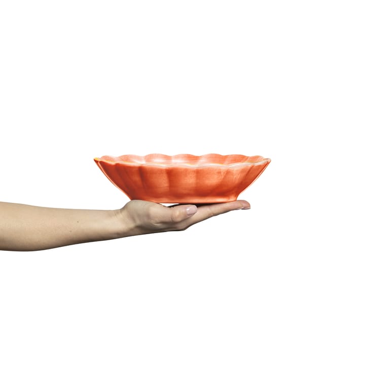 Oyster bowl 18x23 cm, Orange Mateus