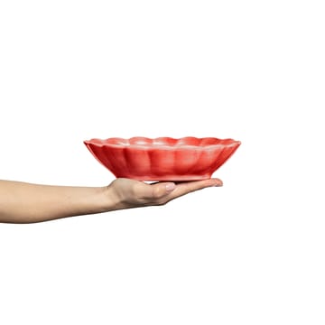 Oyster bowl 18x23 cm - Red-Limited Edition - Mateus