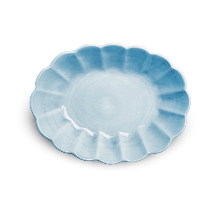 Oyster bowl 18x23 cm, Turquoise Mateus