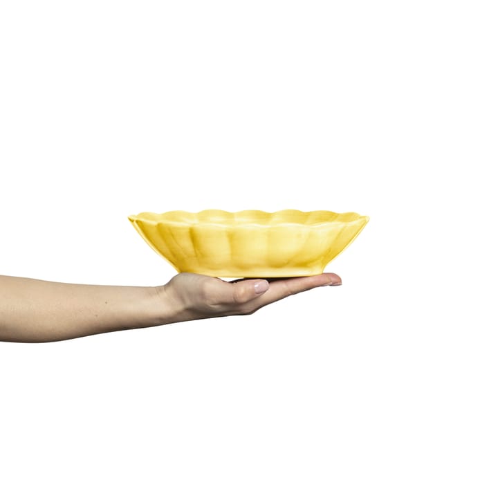 Oyster bowl 18x23 cm, Yellow Mateus