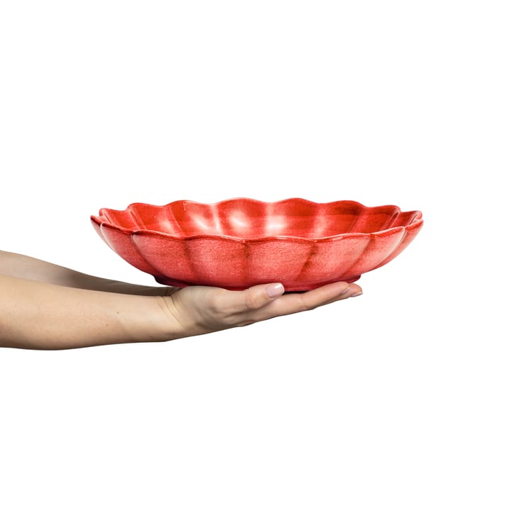 Oyster bowl Ø31 cm, Red-Limited Edition Mateus