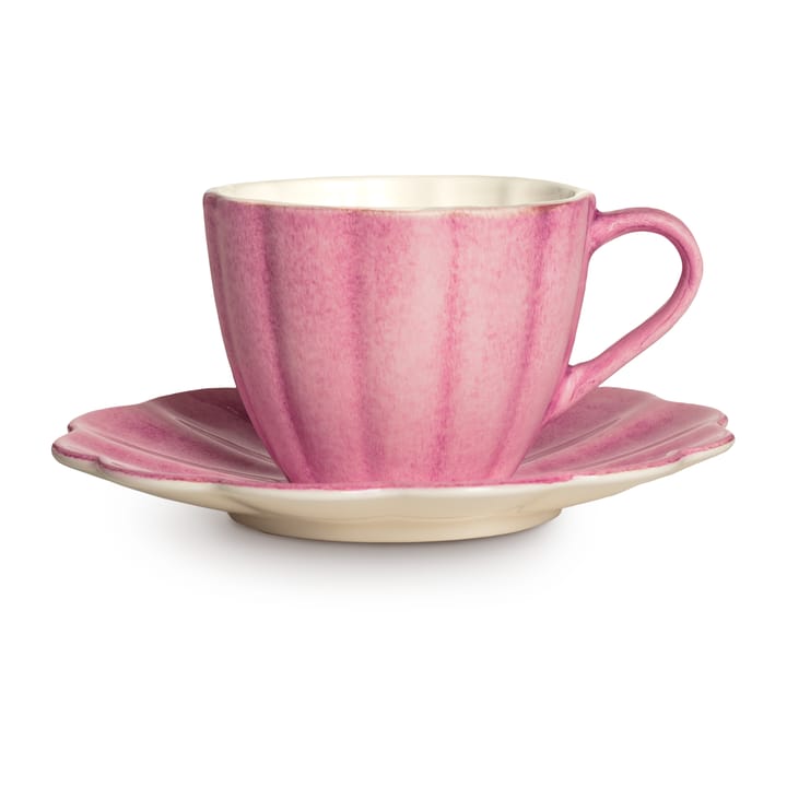 Oyster cup with saucer 25 cl, Pink Mateus