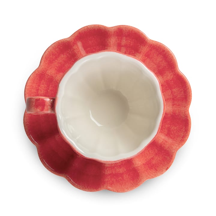 Oyster cup with saucer 25 cl, Red Mateus