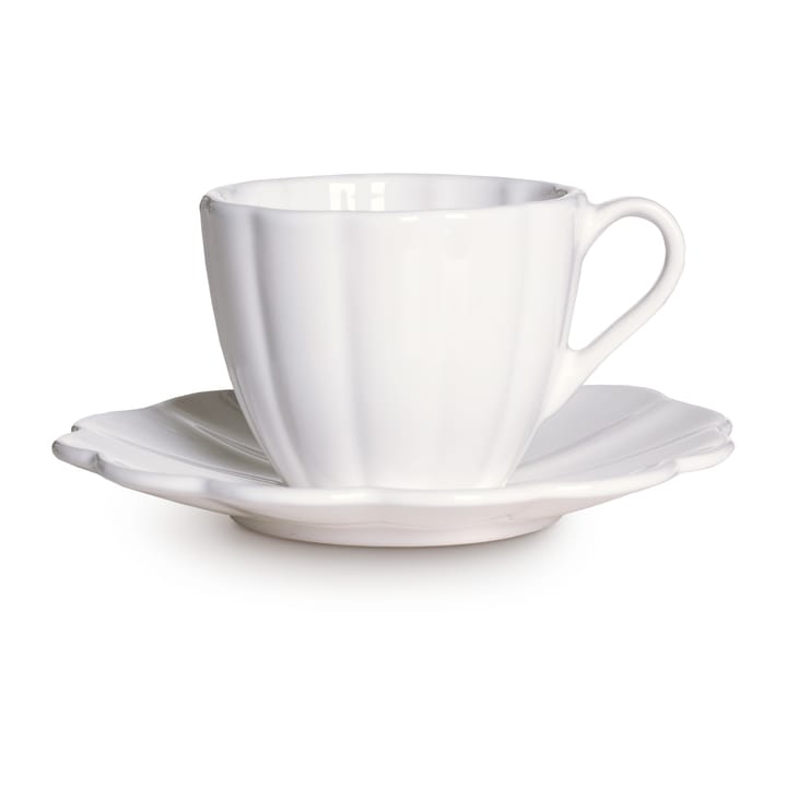 Oyster cup with saucer 25 cl, White Mateus