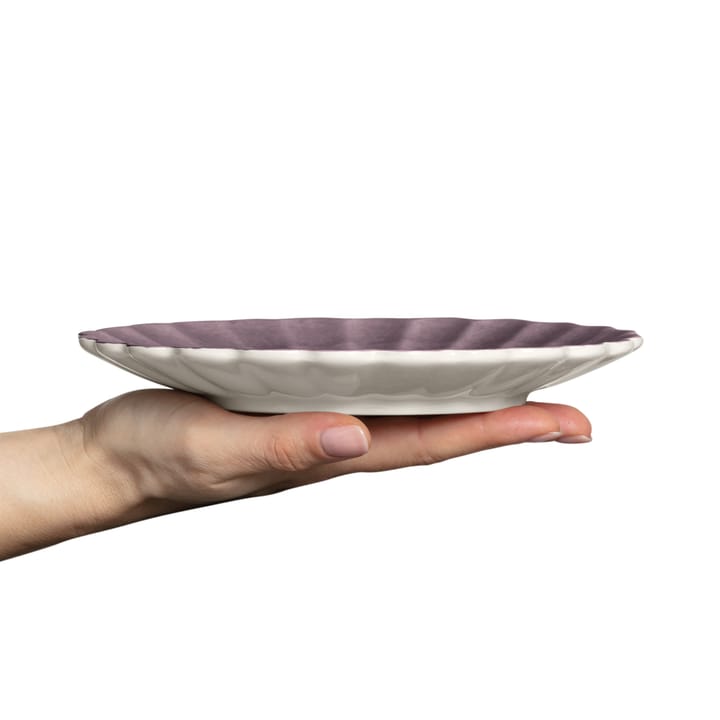 Oyster plate 20 cm, plum Mateus