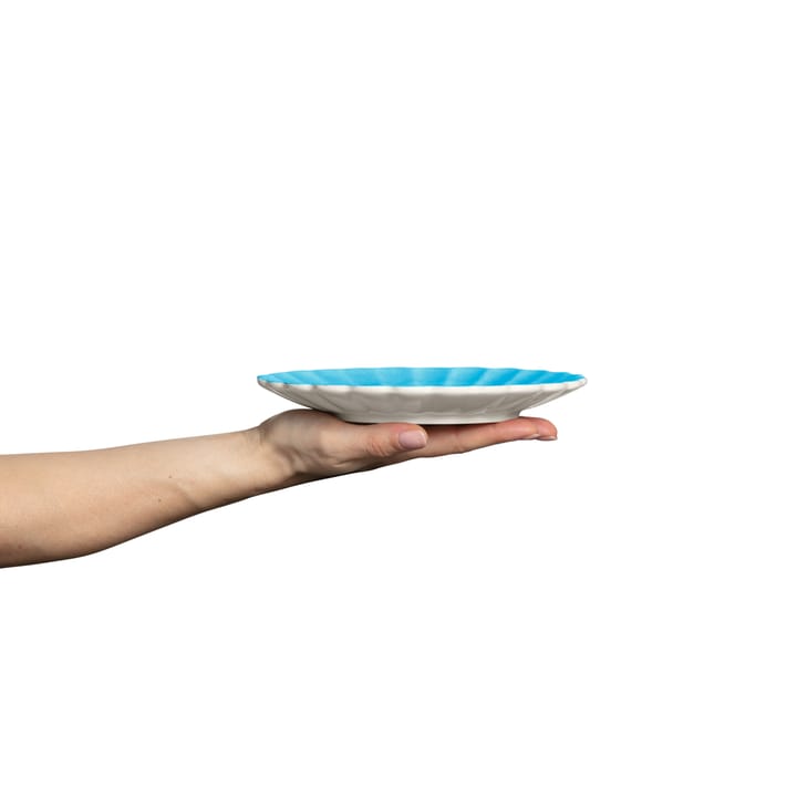 Oyster plate 20 cm, Turquoise Mateus