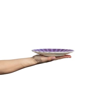 Oyster plate 20 cm - Violet - Mateus