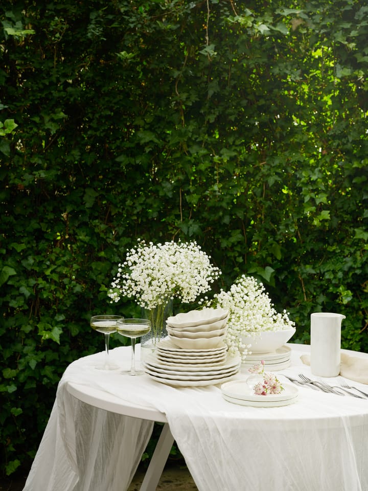 Oyster plate 20 cm, White Mateus