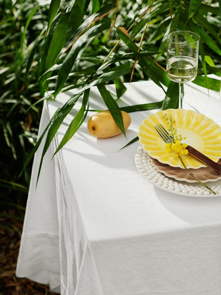 Oyster plate 20 cm, Yellow Mateus