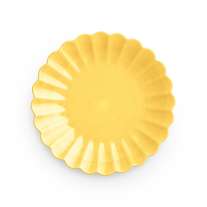 Oyster plate 20 cm, Yellow Mateus