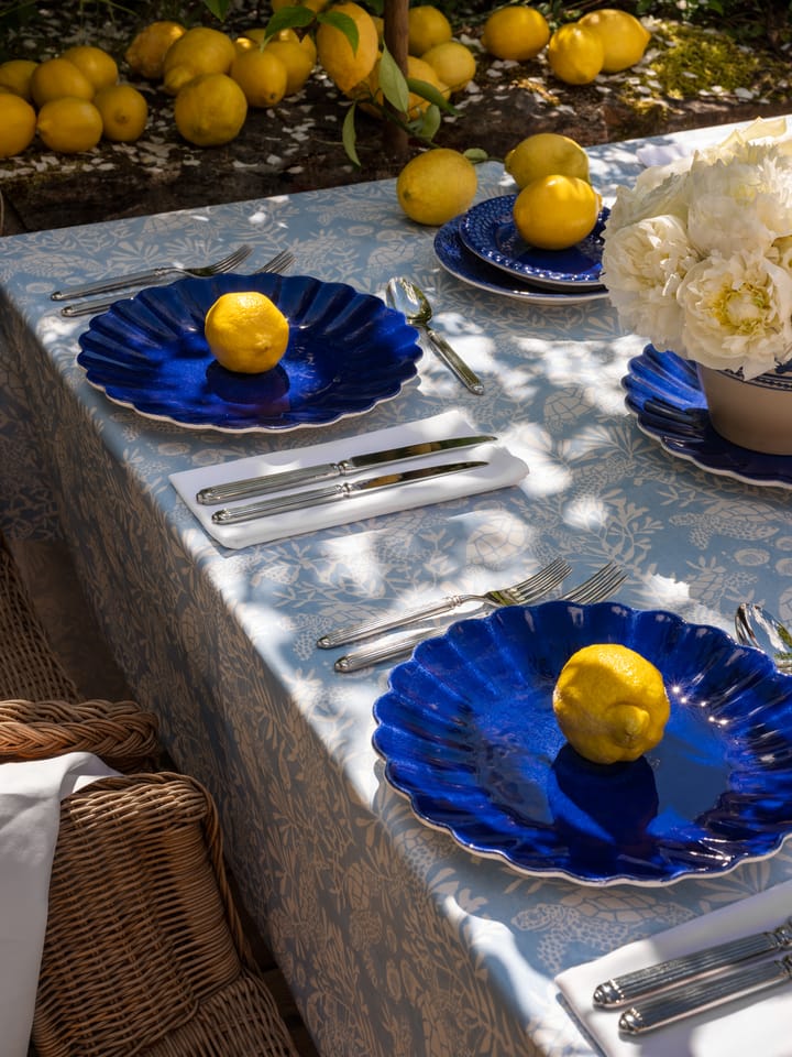 Oyster plate 28 cm, Blue Mateus