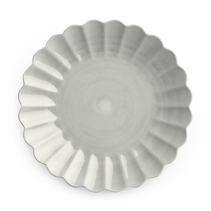 Oyster plate 28 cm, grey Mateus