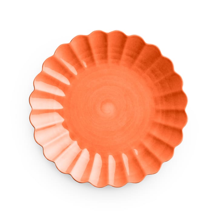 Oyster plate 28 cm, Orange Mateus