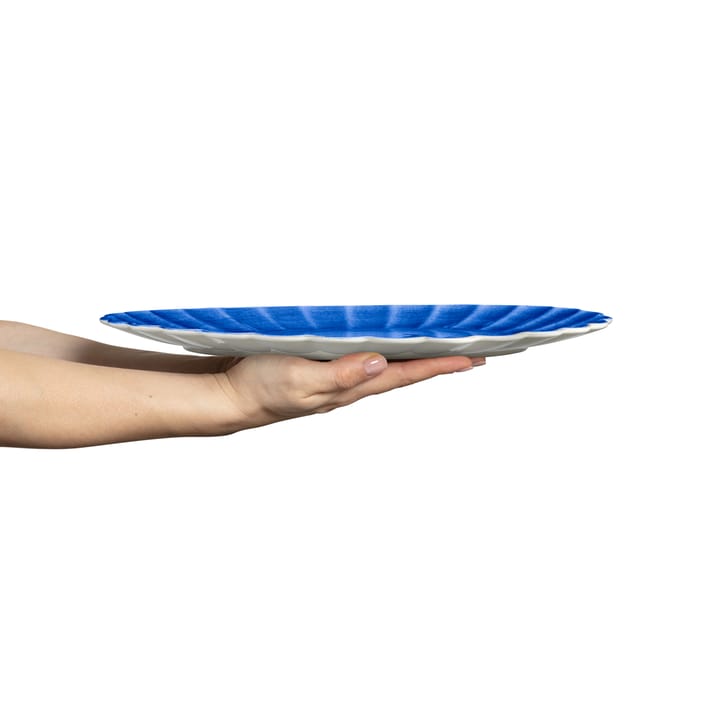 Oyster saucer 30x35 cm, Blue Mateus