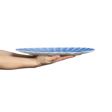 Oyster saucer 30x35 cm - Light blue - Mateus