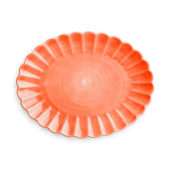 Oyster saucer 30x35 cm, Orange Mateus