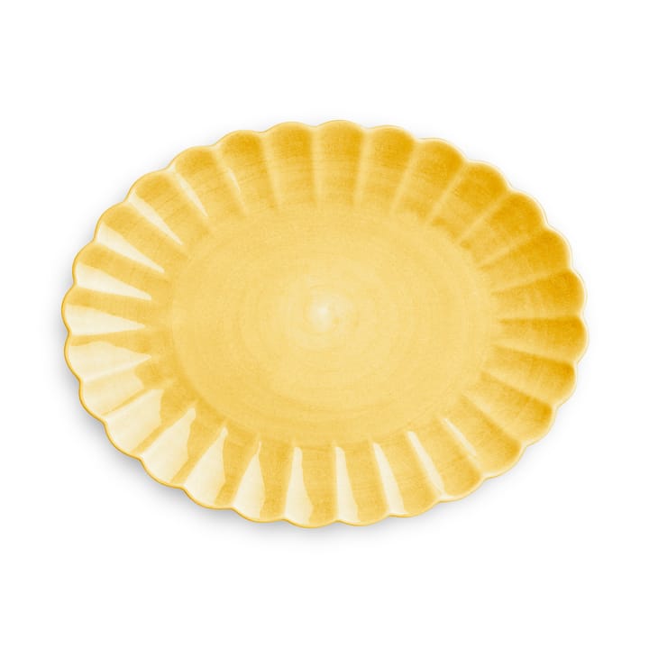 Oyster saucer 30x35 cm, Yellow Mateus