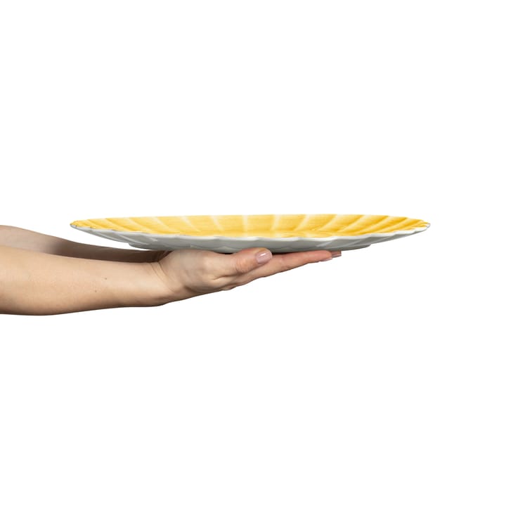 Oyster saucer 30x35 cm, Yellow Mateus