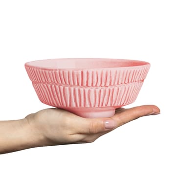 Stripes bowl Ø15 cm - Light pink - Mateus