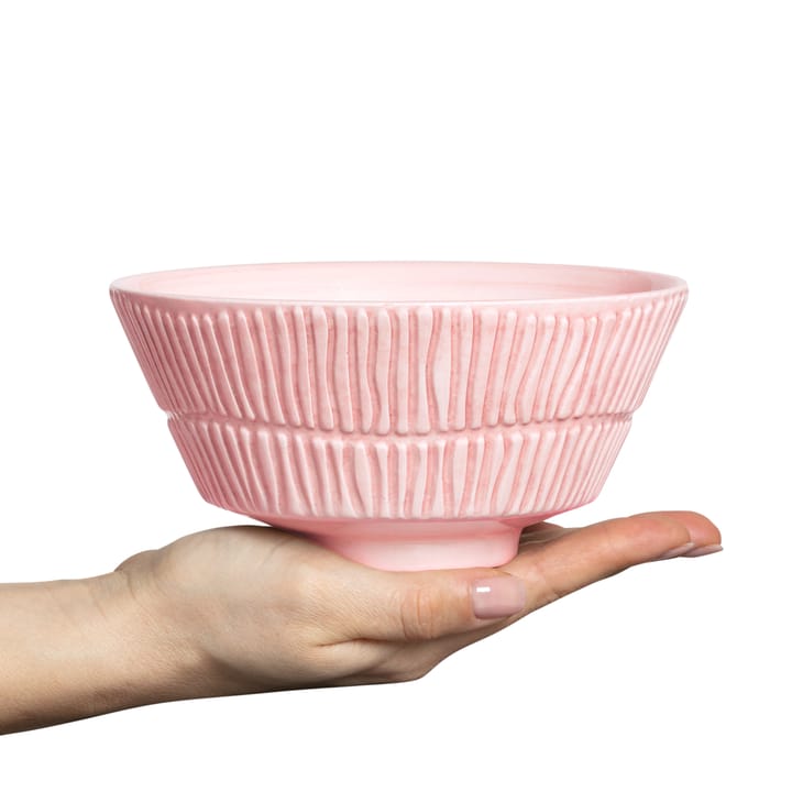 Stripes bowl 16 cm, light pink Mateus