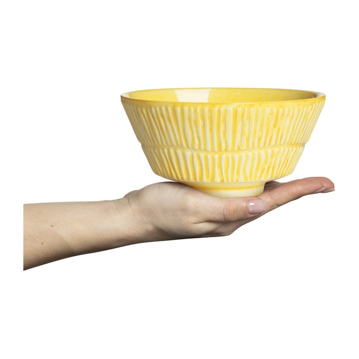 Stripes bowl 16 cm, Yellow Mateus