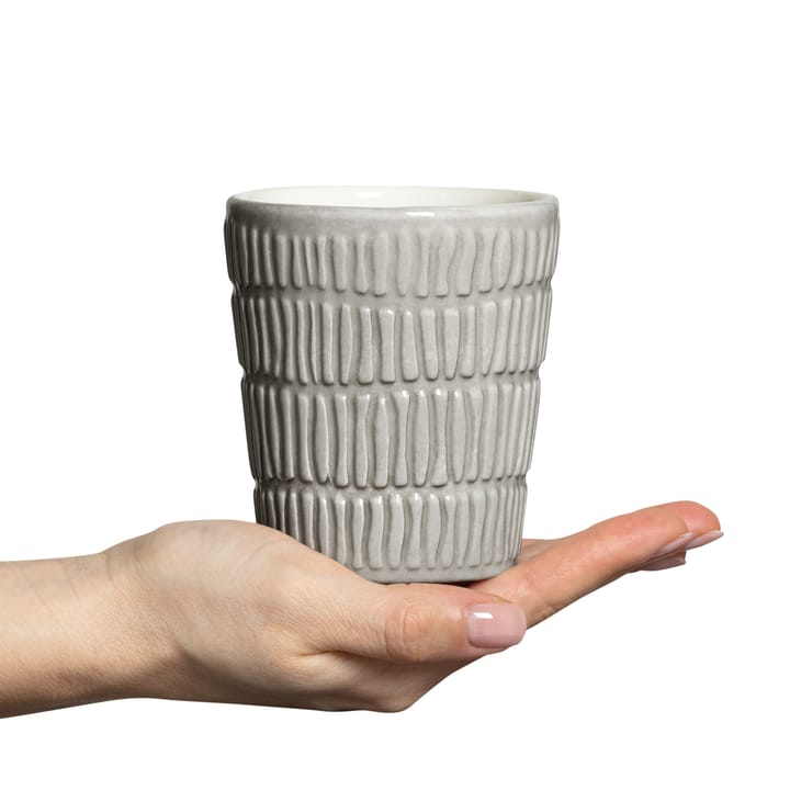 Stripes mug 30 cl, grey Mateus