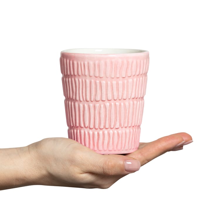 Stripes mug 30 cl, light pink Mateus