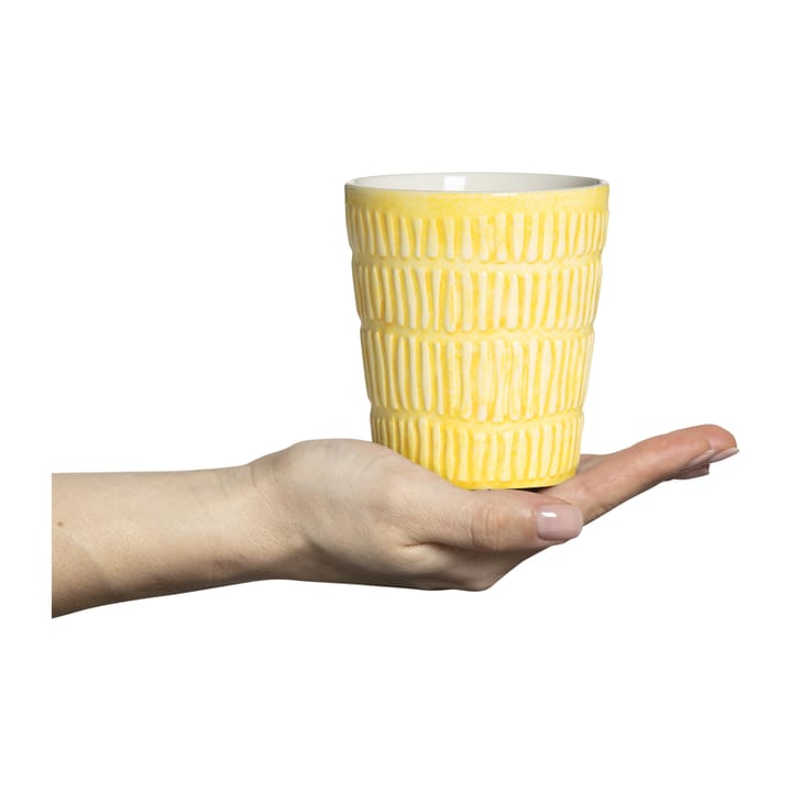 Stripes mug 30 cl, Yellow Mateus