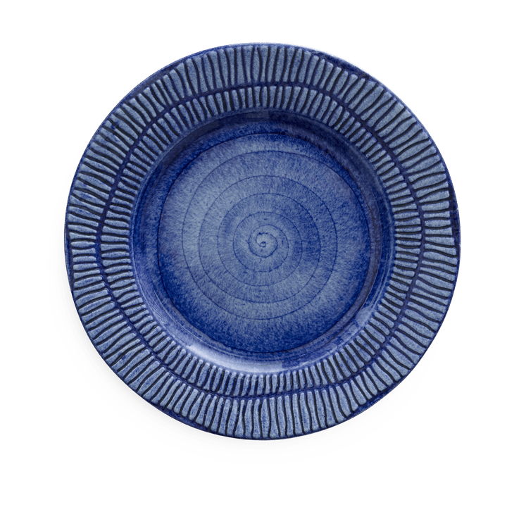 Stripes plate Ø21 cm, Blue Mateus