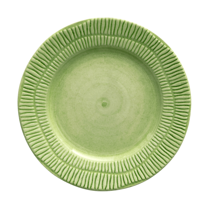 Stripes plate Ø21 cm, Green Mateus