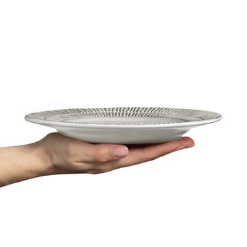 Stripes plate Ø21 cm - grey - Mateus